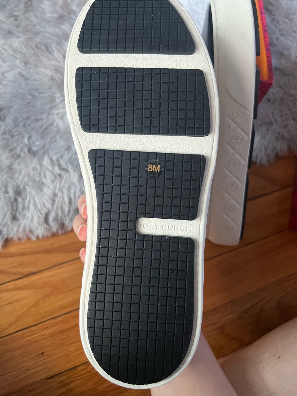 Tory Burch Black Ladybug Patent Slip-On Sneakers with Cream Platform Sole Size:8 - Picture 3 of 7